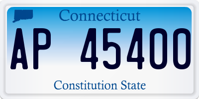 CT license plate AP45400