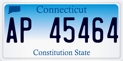 CT license plate AP45464