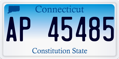 CT license plate AP45485