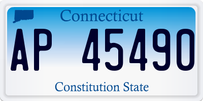 CT license plate AP45490