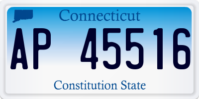 CT license plate AP45516