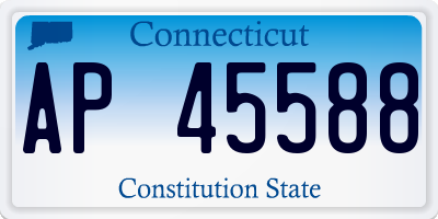 CT license plate AP45588