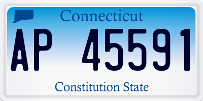 CT license plate AP45591