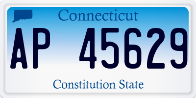CT license plate AP45629