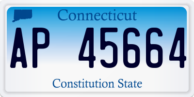 CT license plate AP45664