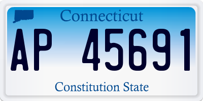 CT license plate AP45691