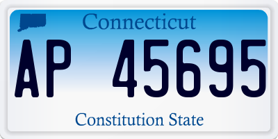 CT license plate AP45695