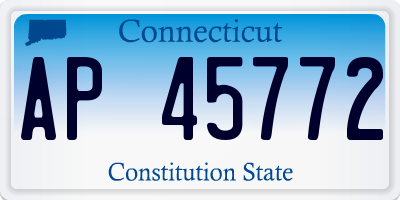 CT license plate AP45772