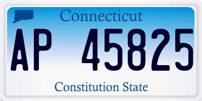 CT license plate AP45825