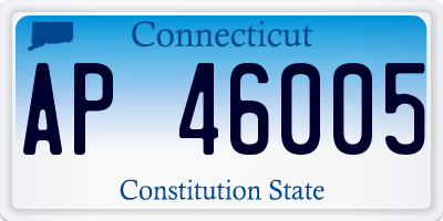 CT license plate AP46005