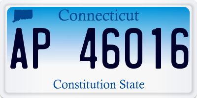 CT license plate AP46016