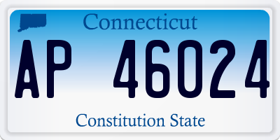 CT license plate AP46024