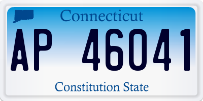 CT license plate AP46041
