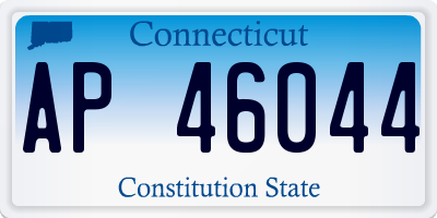 CT license plate AP46044