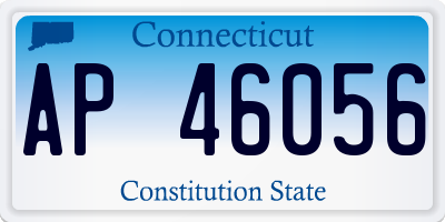 CT license plate AP46056