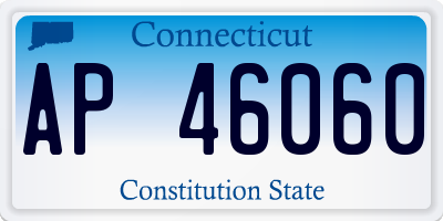 CT license plate AP46060