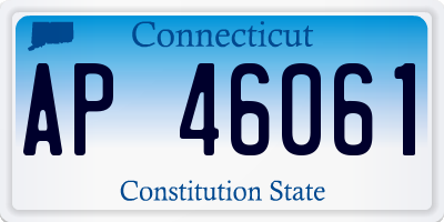 CT license plate AP46061