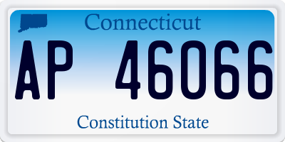 CT license plate AP46066