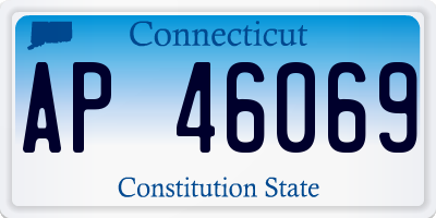 CT license plate AP46069