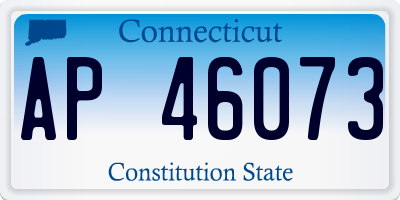 CT license plate AP46073