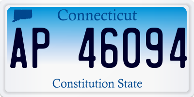 CT license plate AP46094