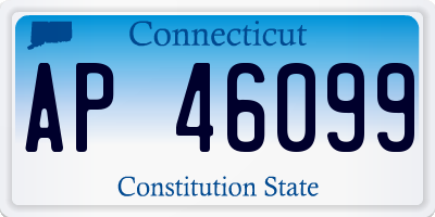 CT license plate AP46099