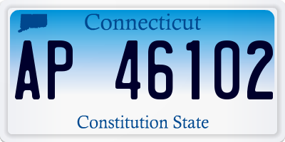 CT license plate AP46102