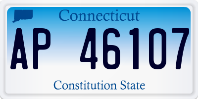 CT license plate AP46107