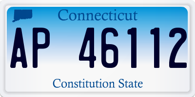 CT license plate AP46112