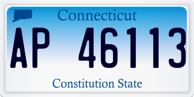 CT license plate AP46113