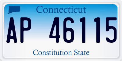 CT license plate AP46115