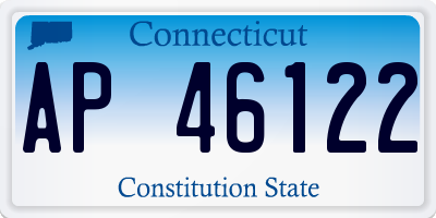 CT license plate AP46122