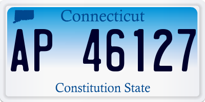 CT license plate AP46127