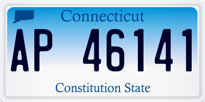 CT license plate AP46141