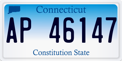 CT license plate AP46147