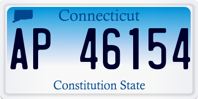 CT license plate AP46154