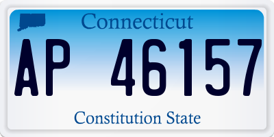 CT license plate AP46157
