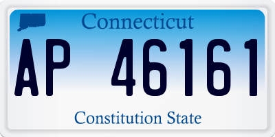 CT license plate AP46161