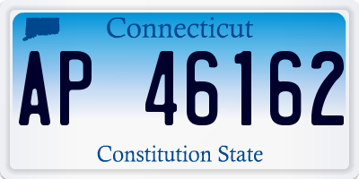 CT license plate AP46162