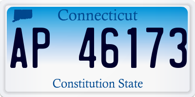CT license plate AP46173