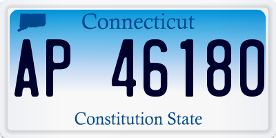 CT license plate AP46180