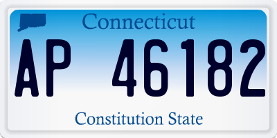 CT license plate AP46182