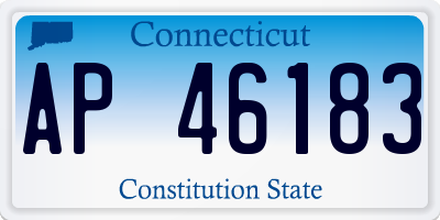 CT license plate AP46183