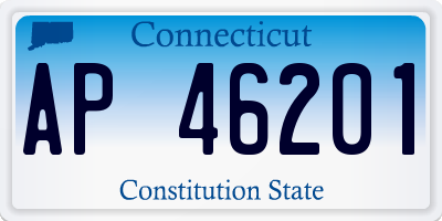 CT license plate AP46201