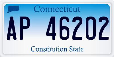 CT license plate AP46202