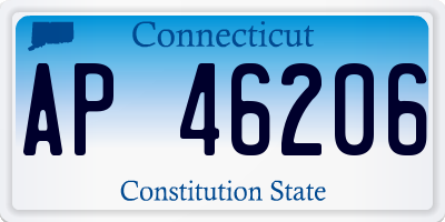 CT license plate AP46206