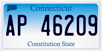 CT license plate AP46209