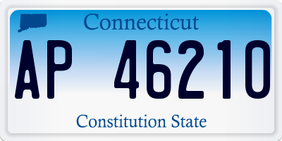 CT license plate AP46210