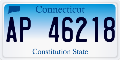 CT license plate AP46218