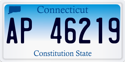 CT license plate AP46219